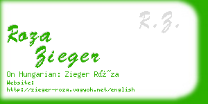 roza zieger business card